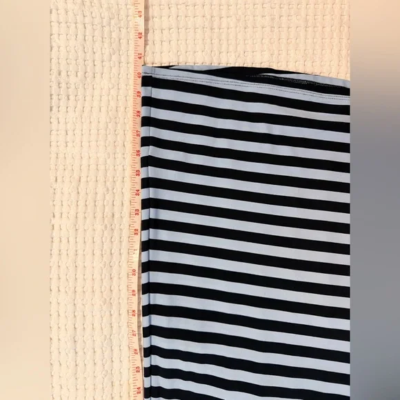 ECI Black and Blue Striped Maxi Skirt - Picture 6 of 8